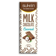 Sukrin mliječna čokolada s kokosom 40 g