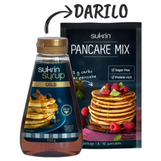 Sirup Gold 450 g, Sukrin + POKLON: Pancake Mix
