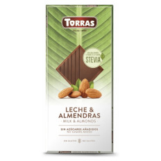 Torras mliječna čokolada s bademima 125 g
